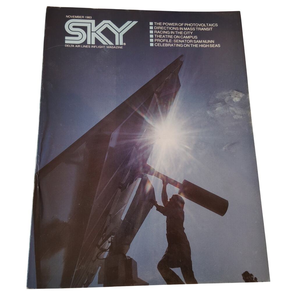 Delta SKY In-Flight Magazine - Nov. 1983 - Georgia vs Florida Rivalry, Sam Nunn